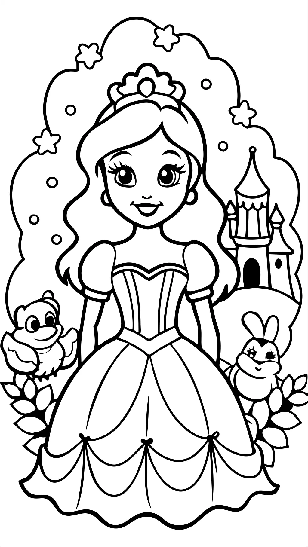 disney princess printable coloring pages